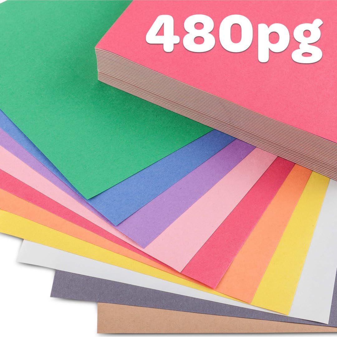 Crayola Construction Paper Bulk Pack (480 Sheets) – 10 Assorted Colors. 9x12. Teacher School Supplies & Classroom Must Haves. Card Making Craft Supplies. Art Paper - Image 4
